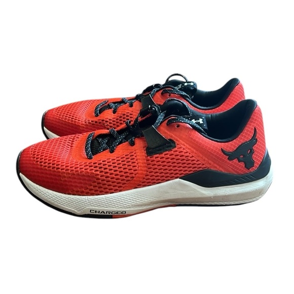 Under Armour Project Rock Training Sneaker Shoe Red BSR 2 Athletic Gym M8.5/W10 - Picture 4 of 16
